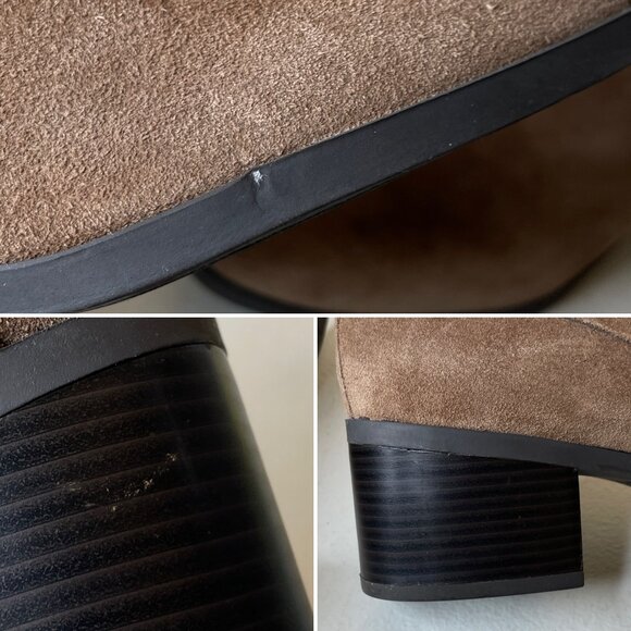 Anne Klein Javen Suede Leather Booties Size 9.5 - Picture 13 of 15